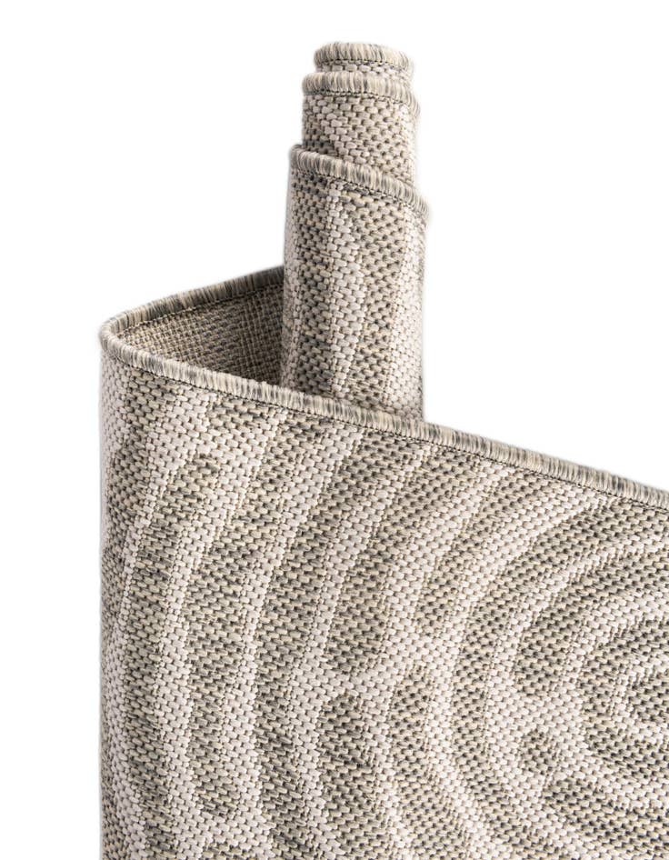 Detail image of  6' x 6'  Washable Modern Indoor / Outdoor Round Rug