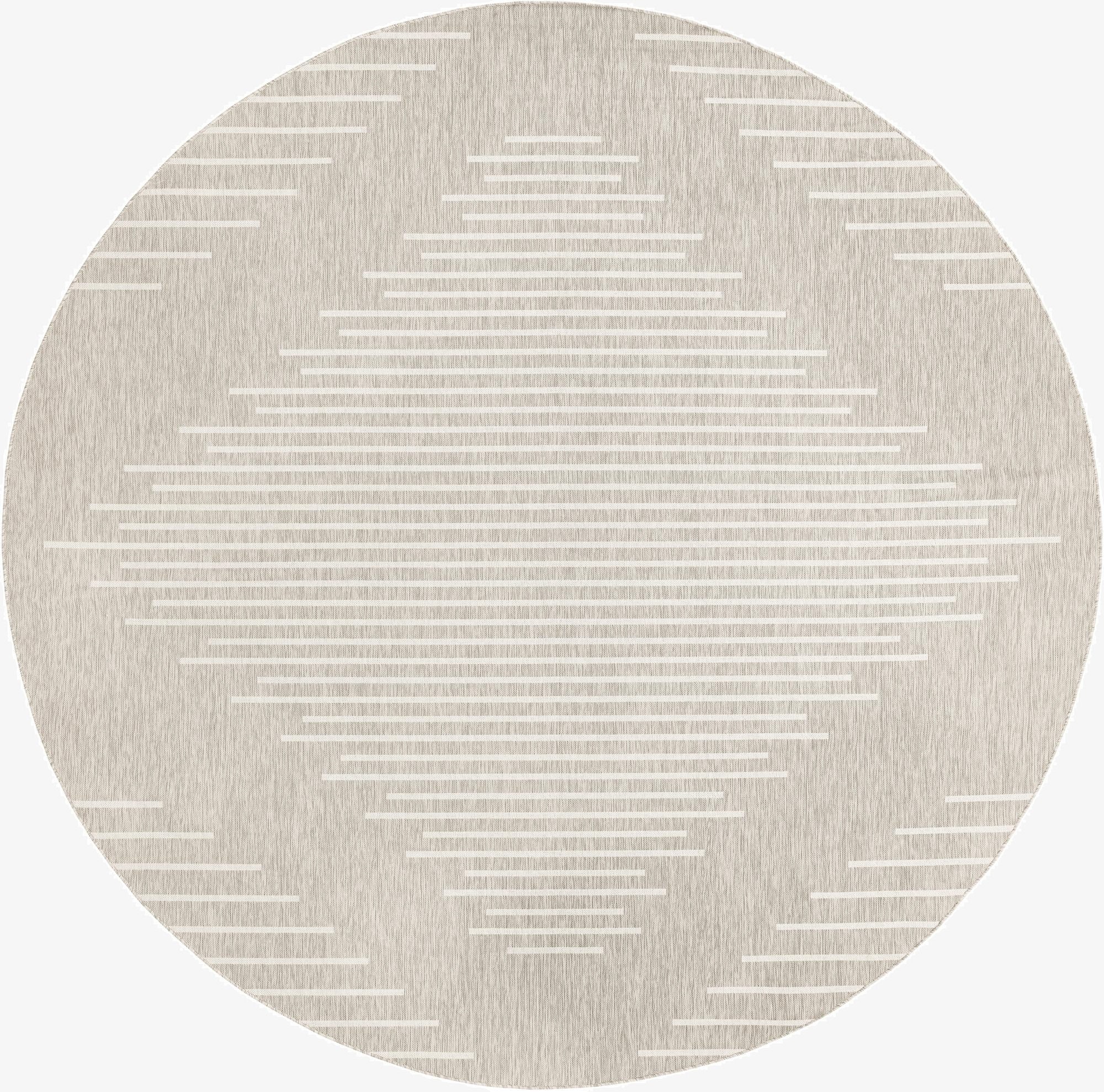  13' x 13'  Washable Modern Indoor / Outdoor Round Rug