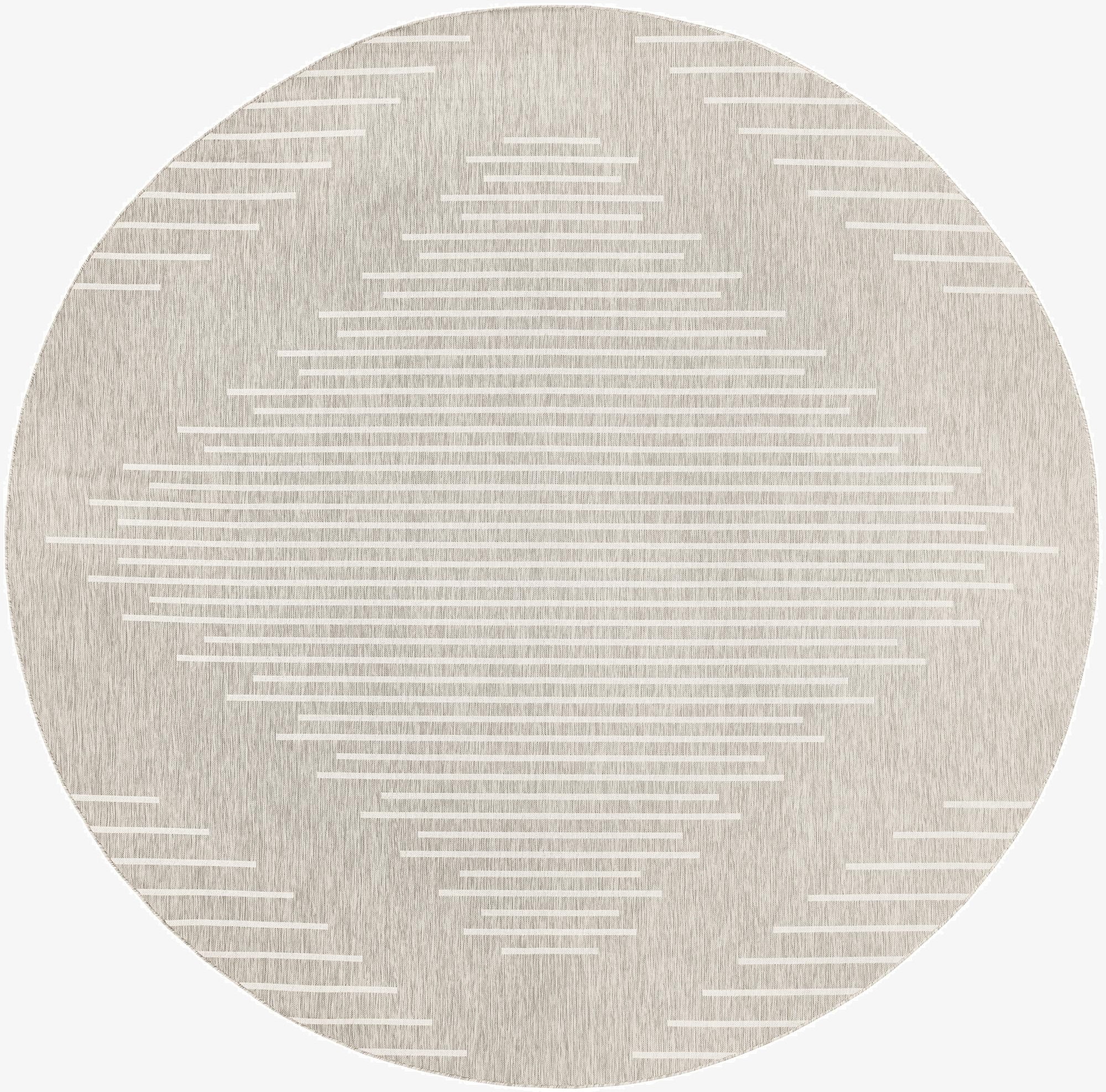  6' x 6'  Washable Modern Indoor / Outdoor Round Rug