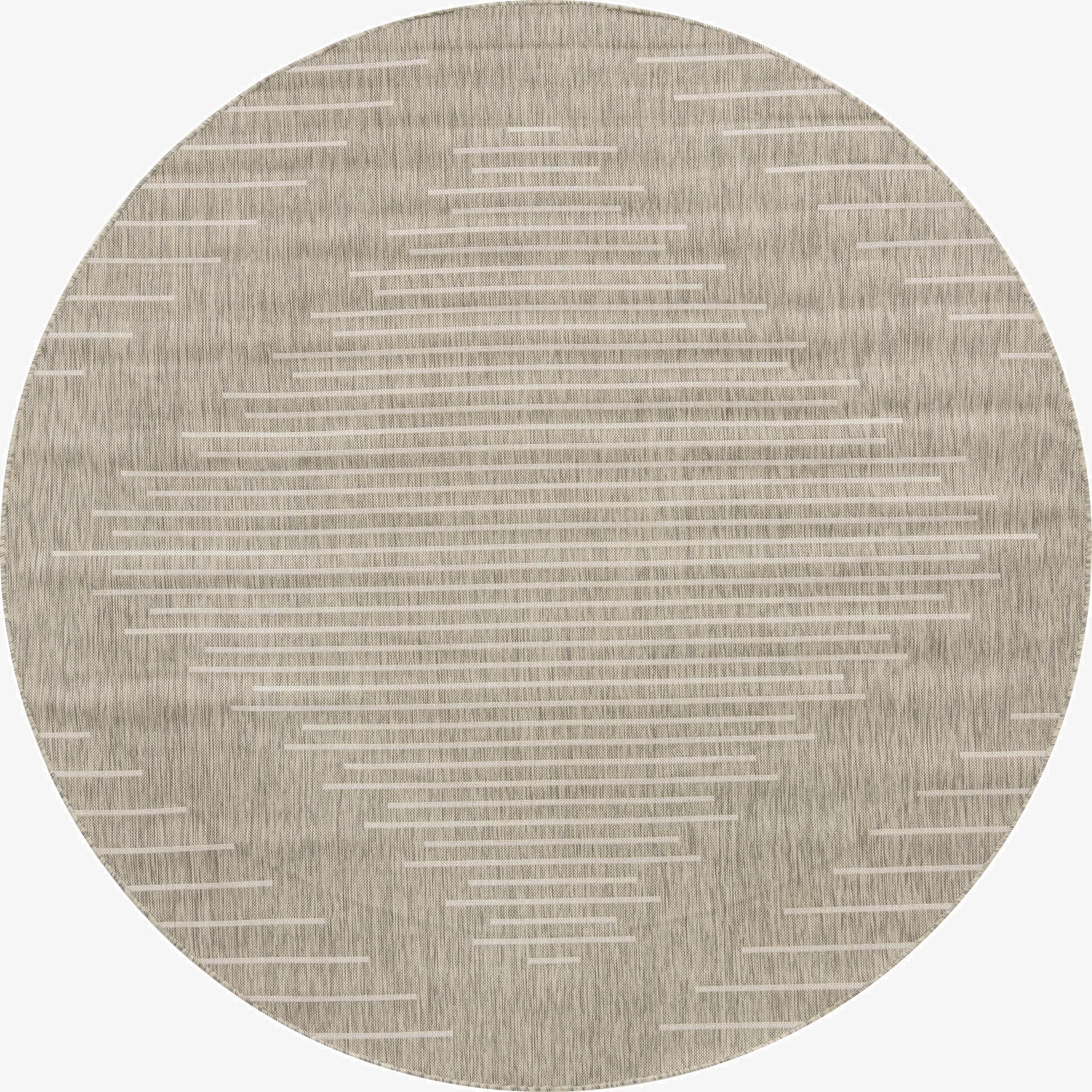  7' 10 x 7' 10  Washable Modern Indoor / Outdoor Round Rug