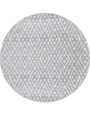 8' x 8' Washable Sabrina Soto Ella Indoor / Outdoor Round Rug