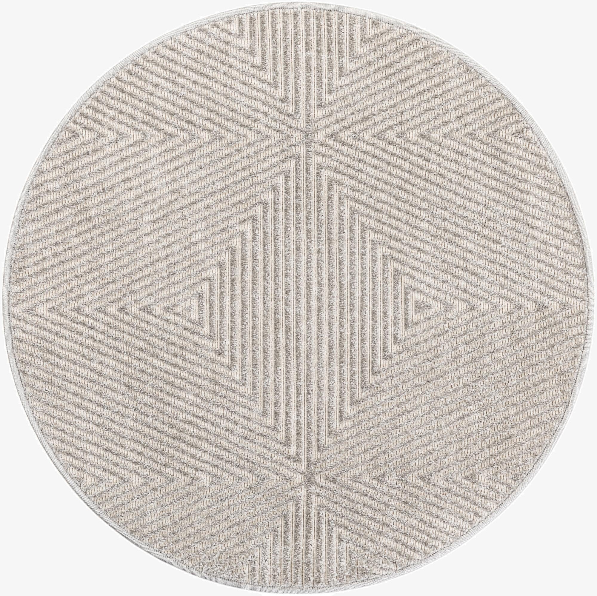  3' x 3'  Washable Sabrina Soto Indoor / Outdoor Round Rug