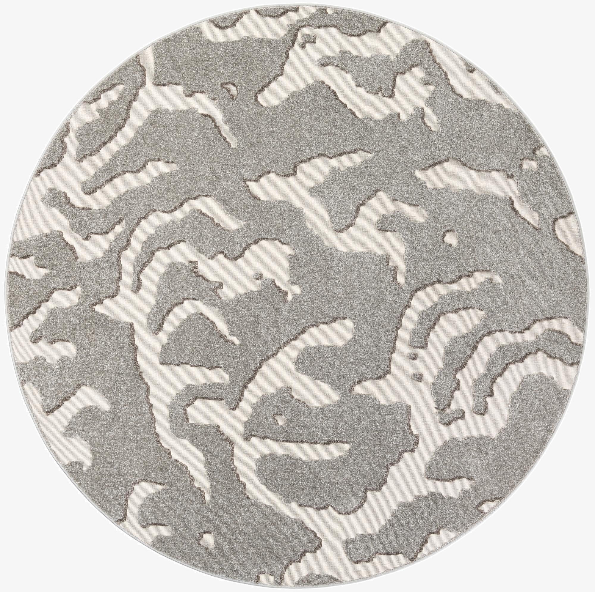  7' 10 x 7' 10  Washable Sabrina Soto Indoor / Outdoor Round Rug