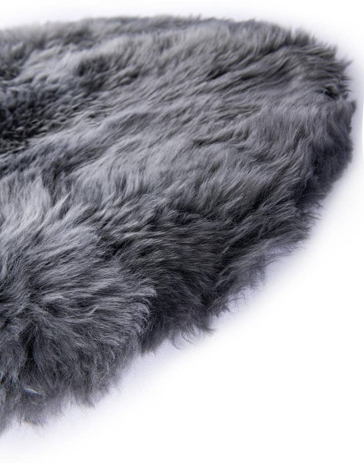Detail image of  2' x 2' Sheepskin Round Rug
