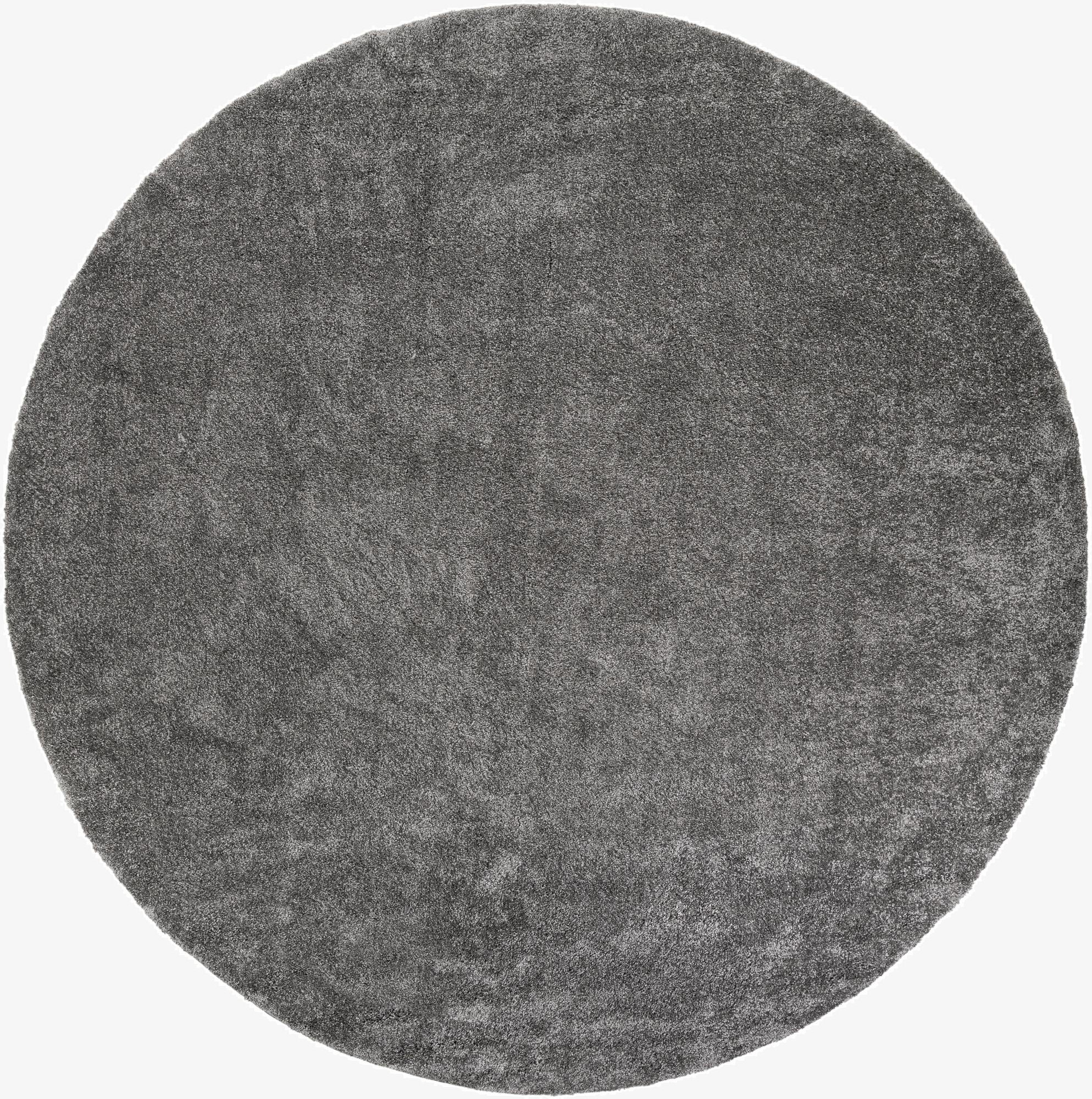  12' x 12' Solid Frieze Round Rug