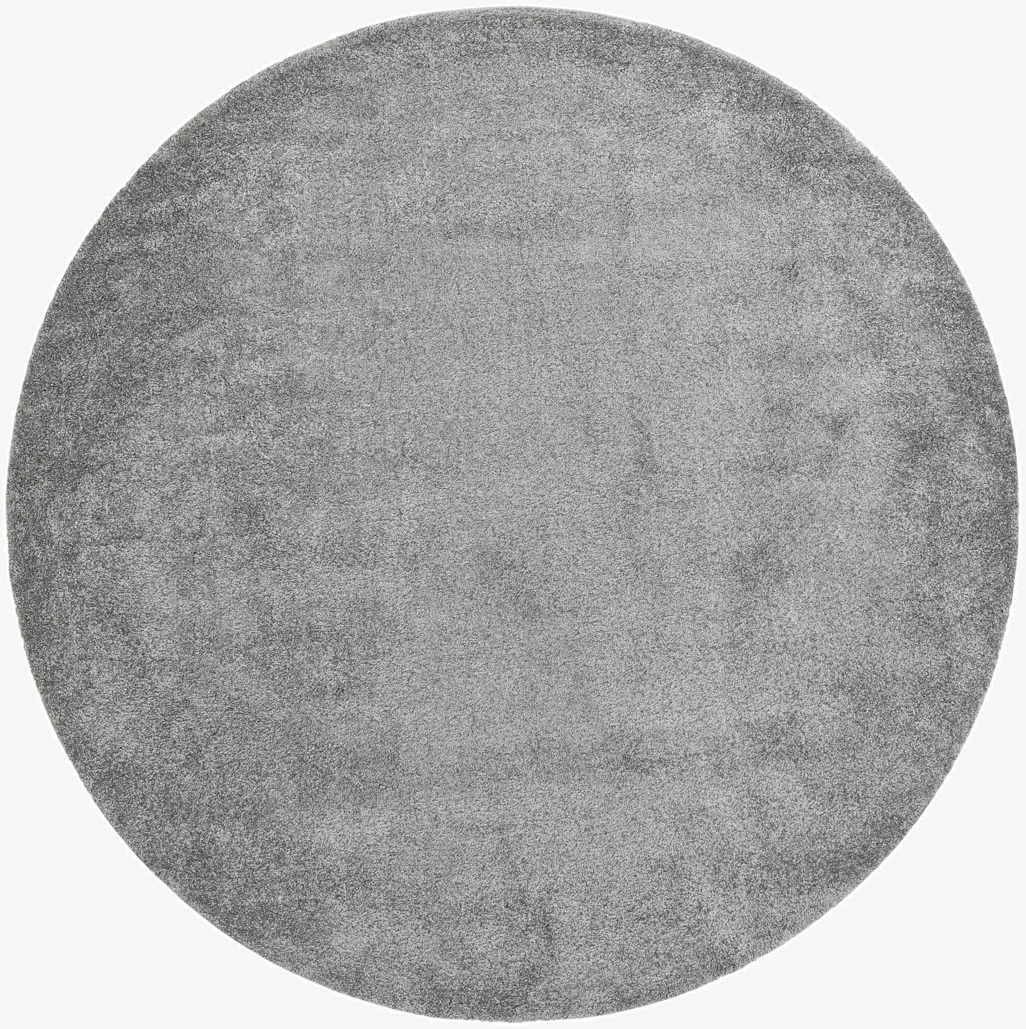  10' x 10' Solid Frieze Round Rug