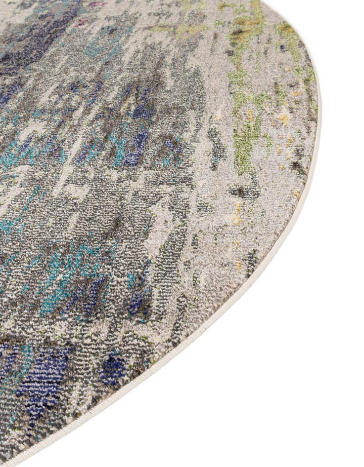 Detail image of  8' x 8'  Washable Theia Round Rug