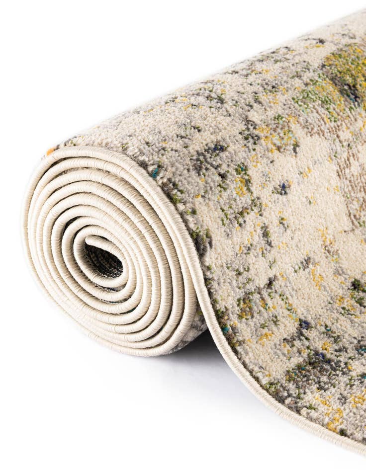 Detail image of  8' x 8'  Washable Theia Round Rug