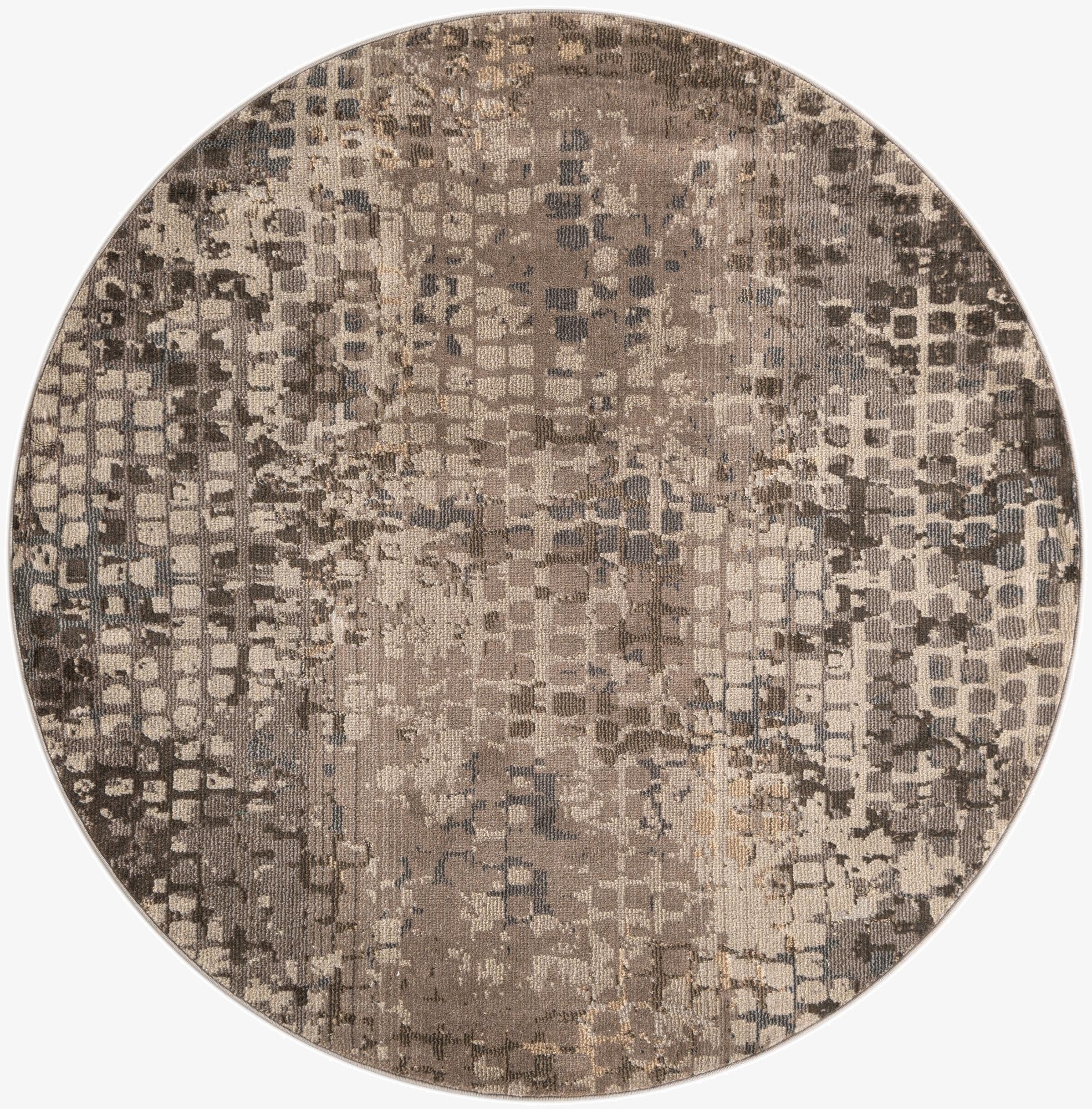  6' x 6'  Washable Theia Round Rug