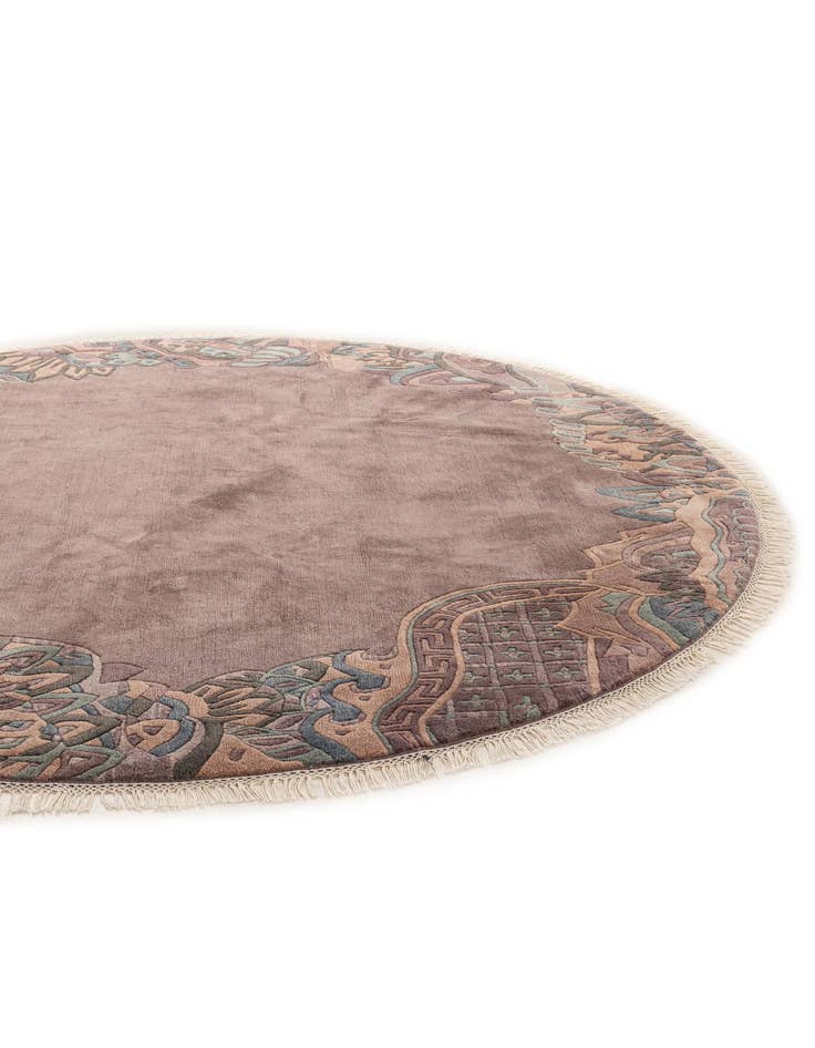 Detail image of  7' 8 x 7' 10  Hand Knotted Tibet Wool Round Rug