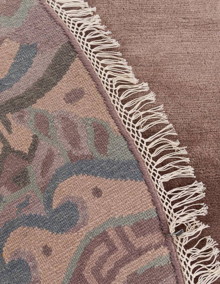 Detail image of  7' 8 x 7' 10  Hand Knotted Tibet Wool Round Rug