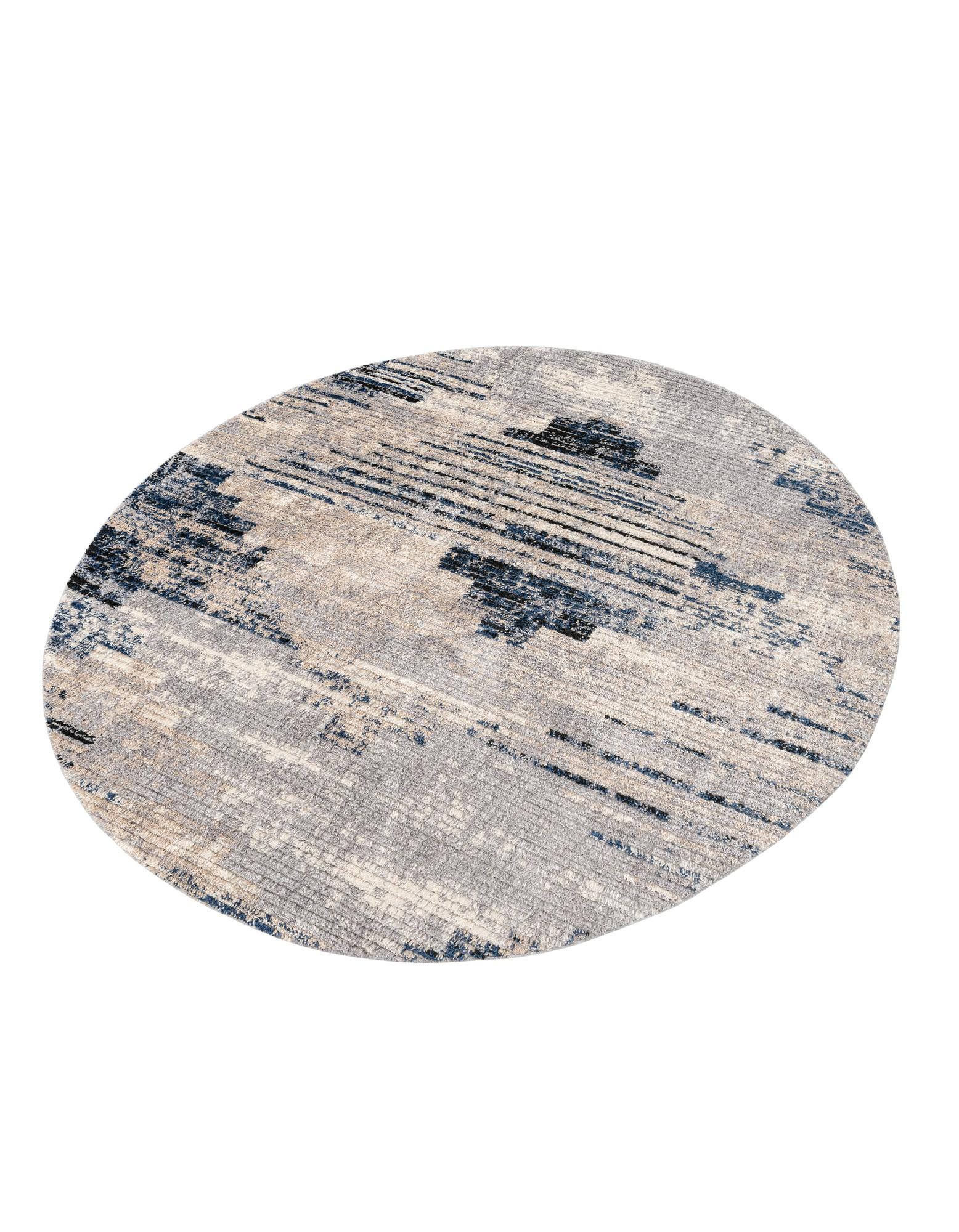Gray 7' x 7' Tucson Round Rug | Rugs.com