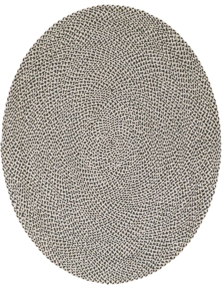 Detail image of  5' 1 x 5' 1  Hand Tweed Braided Jute Round Rug