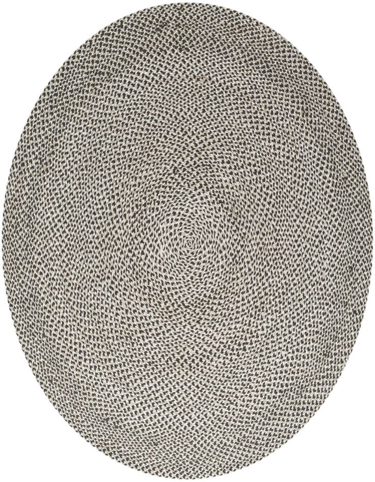 Detail image of  6' 1 x 6' 1  Hand Tweed Braided Jute Round Rug
