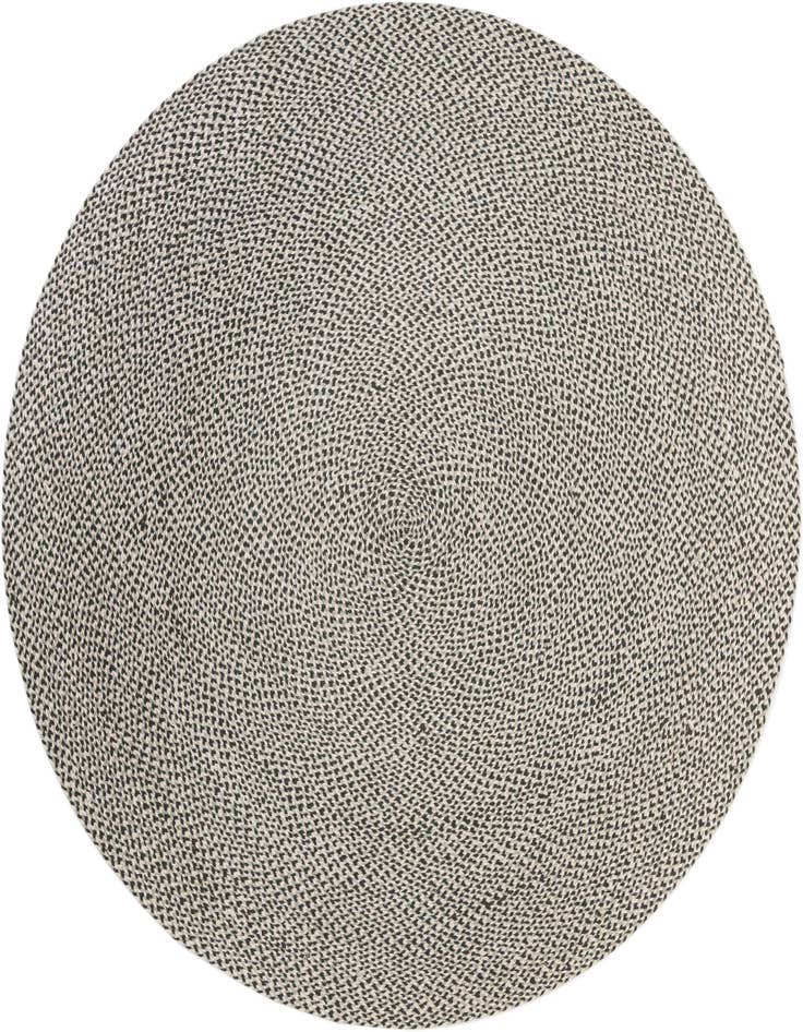 Detail image of  7' 10 x 7' 10  Hand Tweed Braided Jute Round Rug