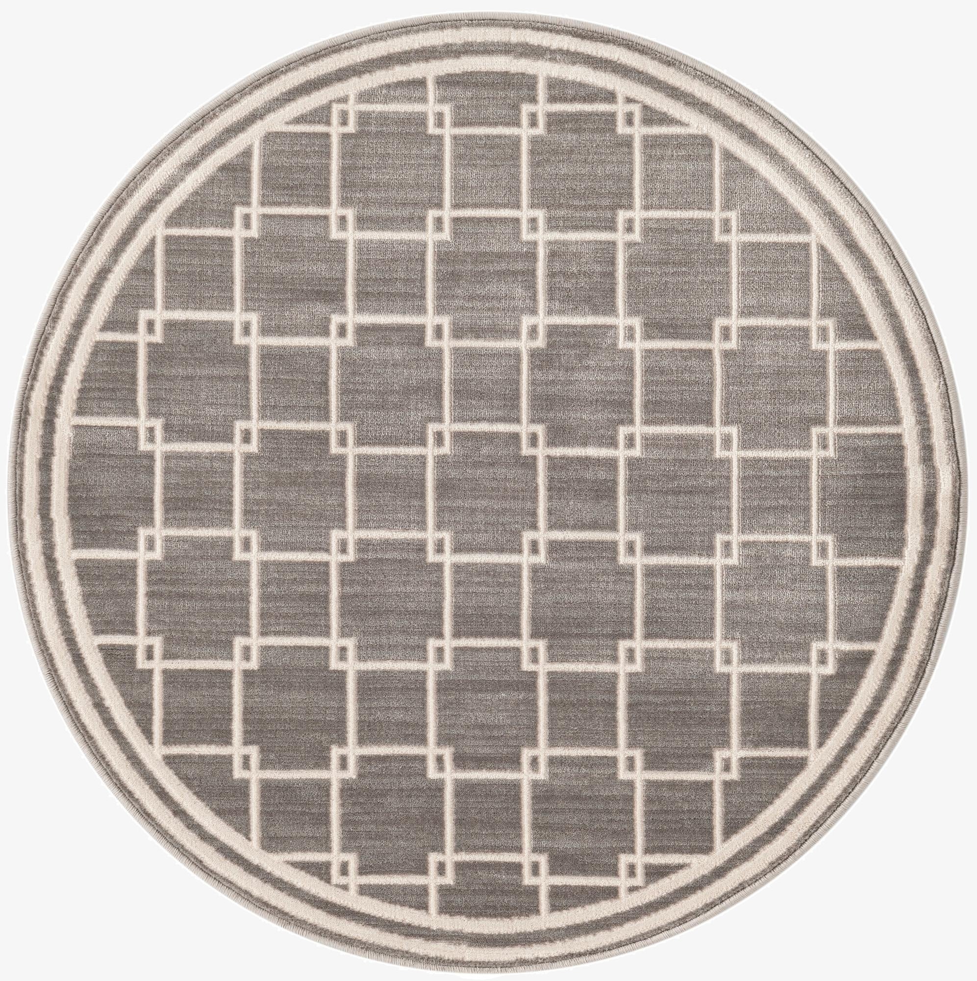Jill Zarin 3' x 3' Metropolitan Uptown Round Rug
