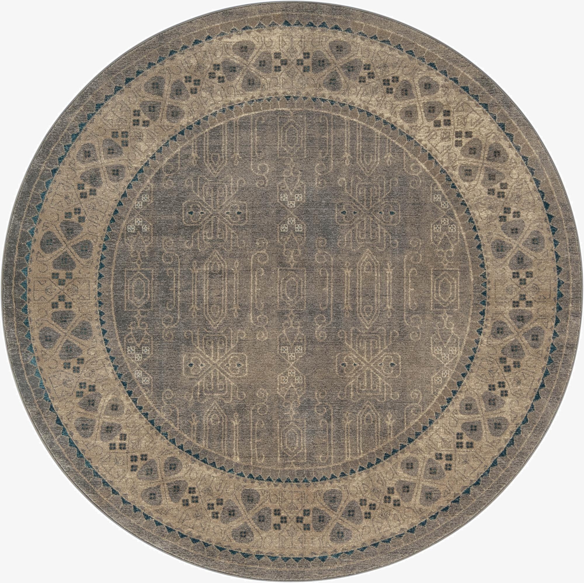  7' 3 x 7' 3 Viola Round Rug