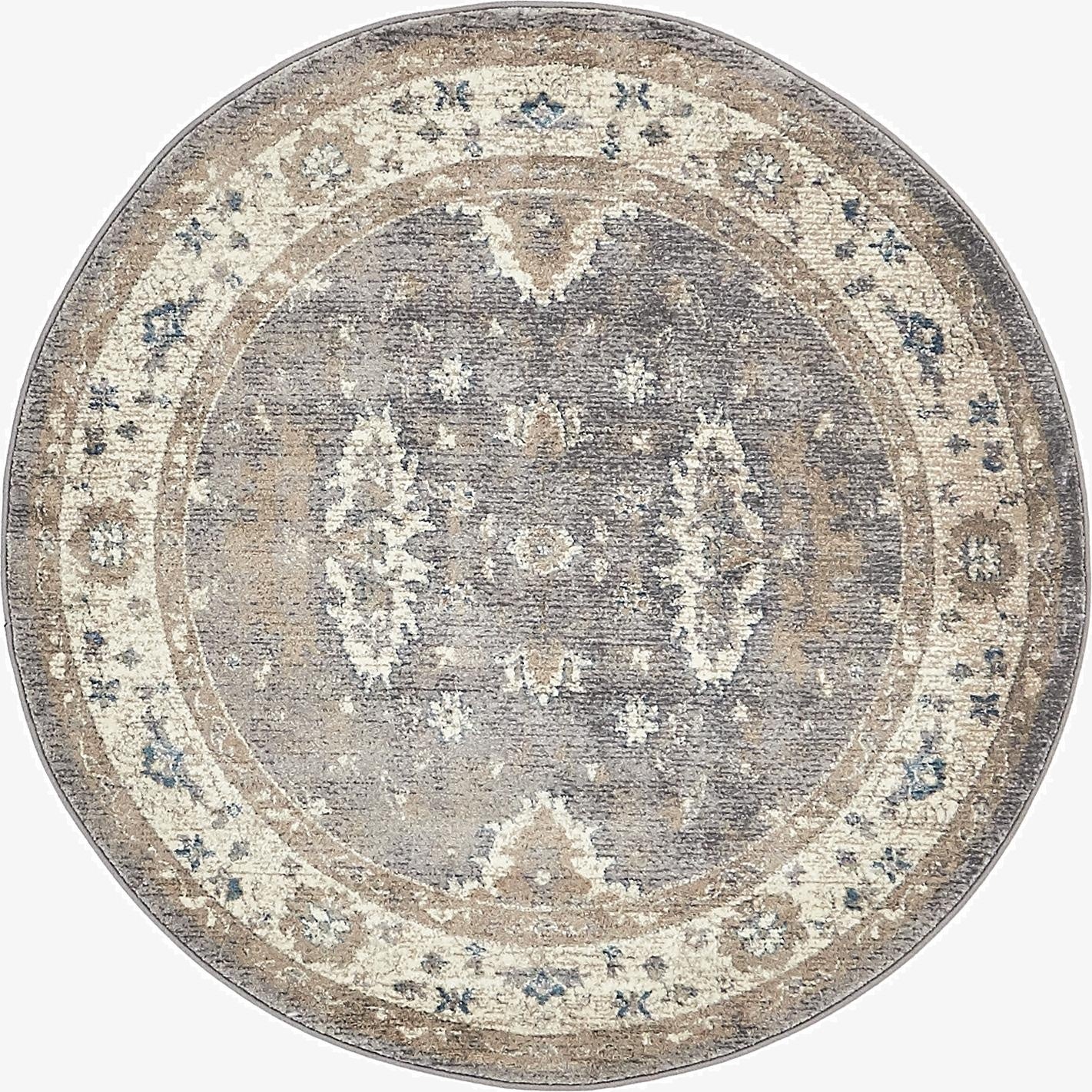  4' x 4' Viola Round Rug