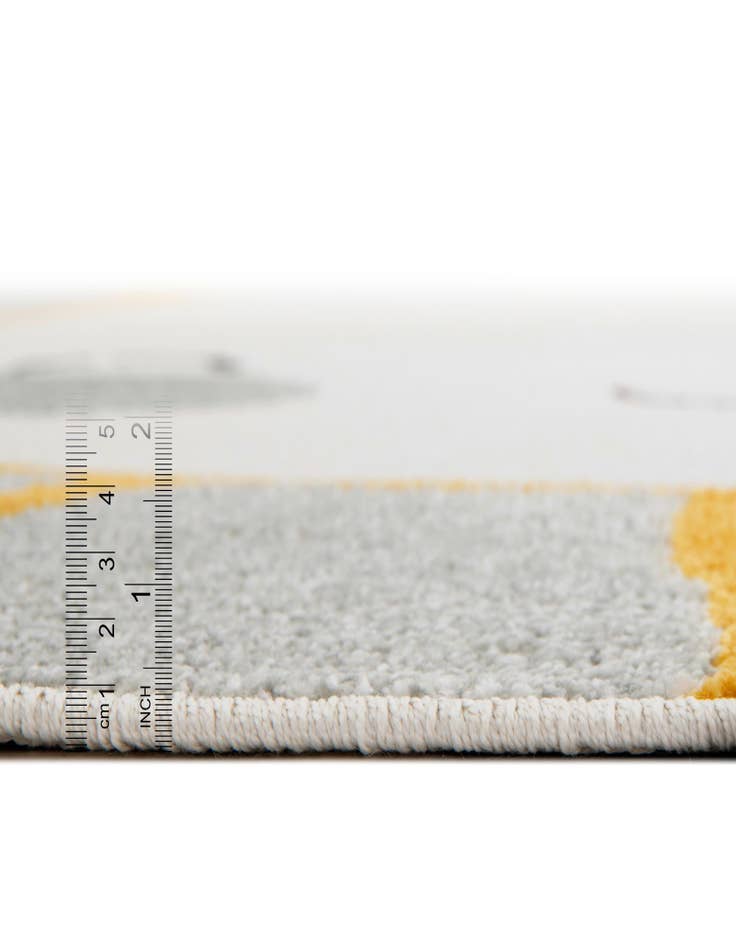 Detail image of  6' 1 x 6' 1 Sun Whimsy Kids Round Rug