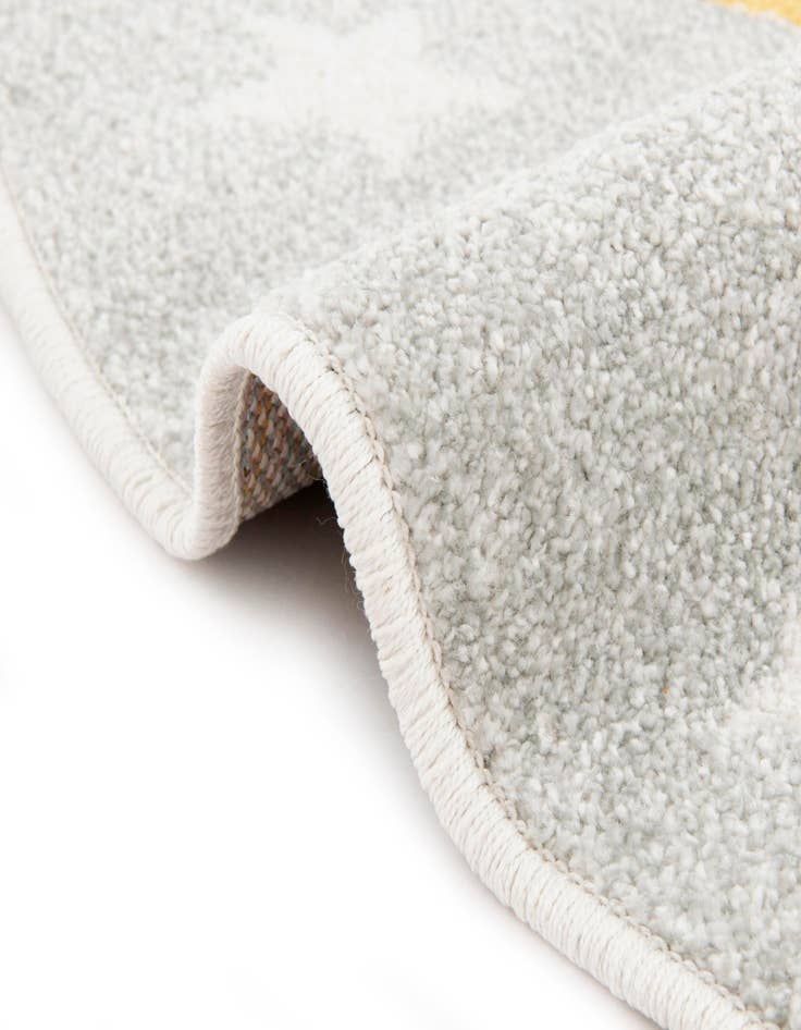 Detail image of  3' 3 x 3' 3 Fox Whimsy Kids Round Rug