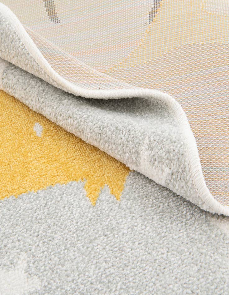 Detail image of  3' 3 x 3' 3 Fox Whimsy Kids Round Rug