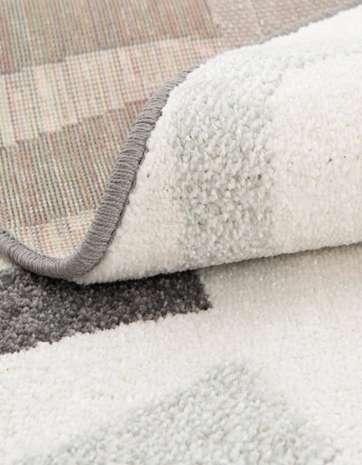 Detail image of  7' 10 x 7' 10 Cat Whimsy Kids Round Rug