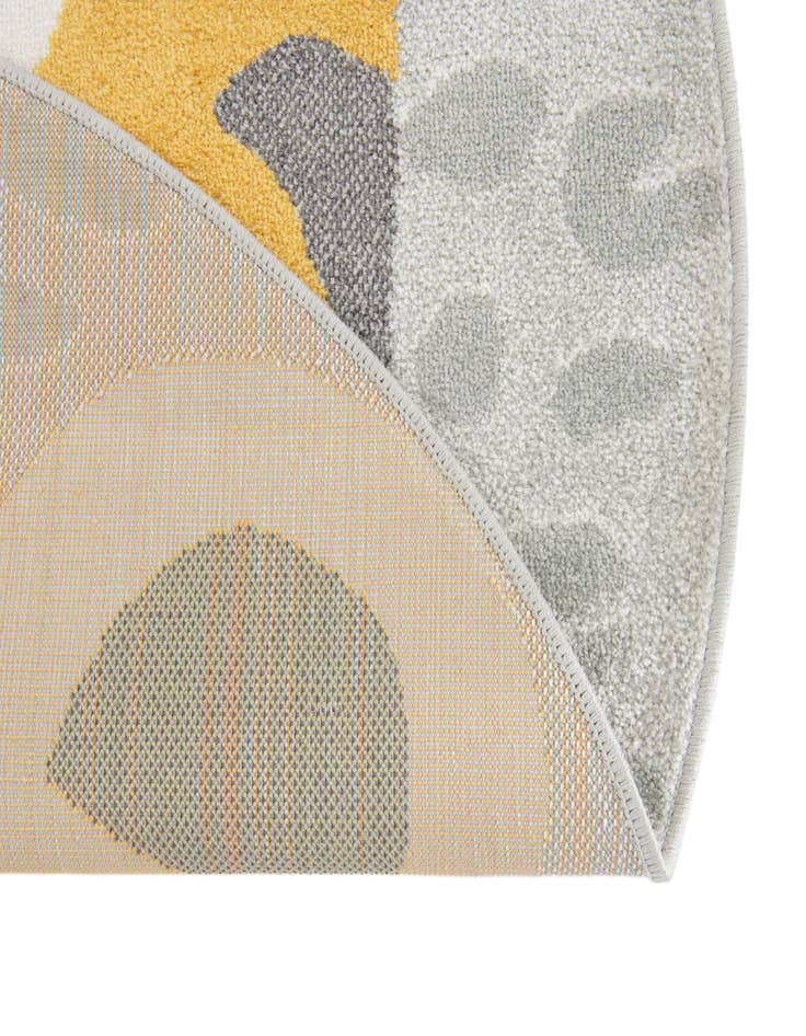 Detail image of  3' 3 x 3' 3 Tiger Whimsy Kids Round Rug