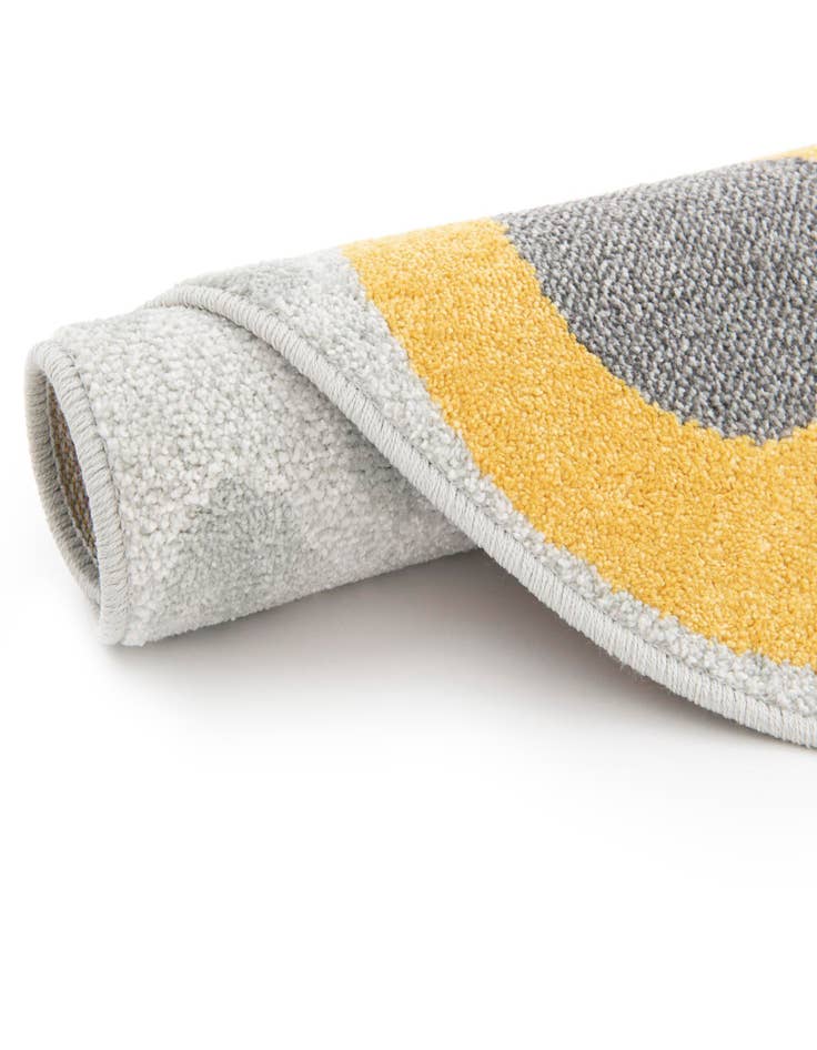 Detail image of  3' 3 x 3' 3 Tiger Whimsy Kids Round Rug