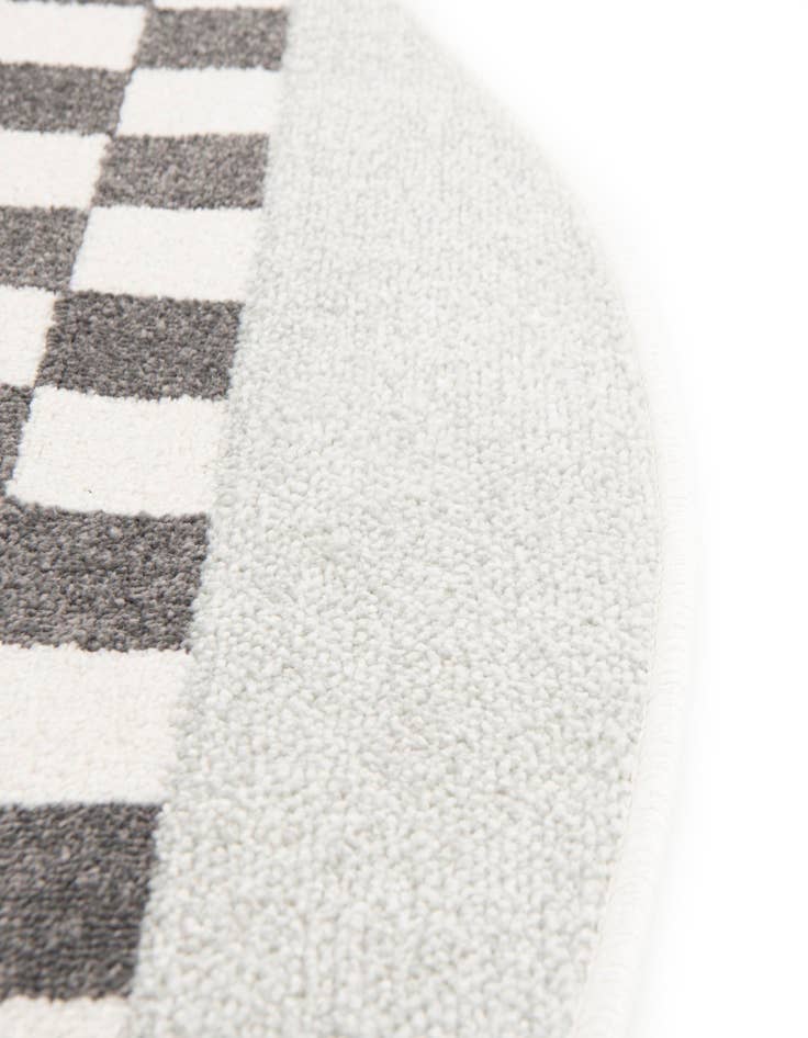 Detail image of  7' 10 x 7' 10 Racecar Whimsy Kids Round Rug