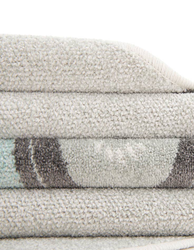 Detail image of  7' 10 x 7' 10 Racecar Whimsy Kids Round Rug