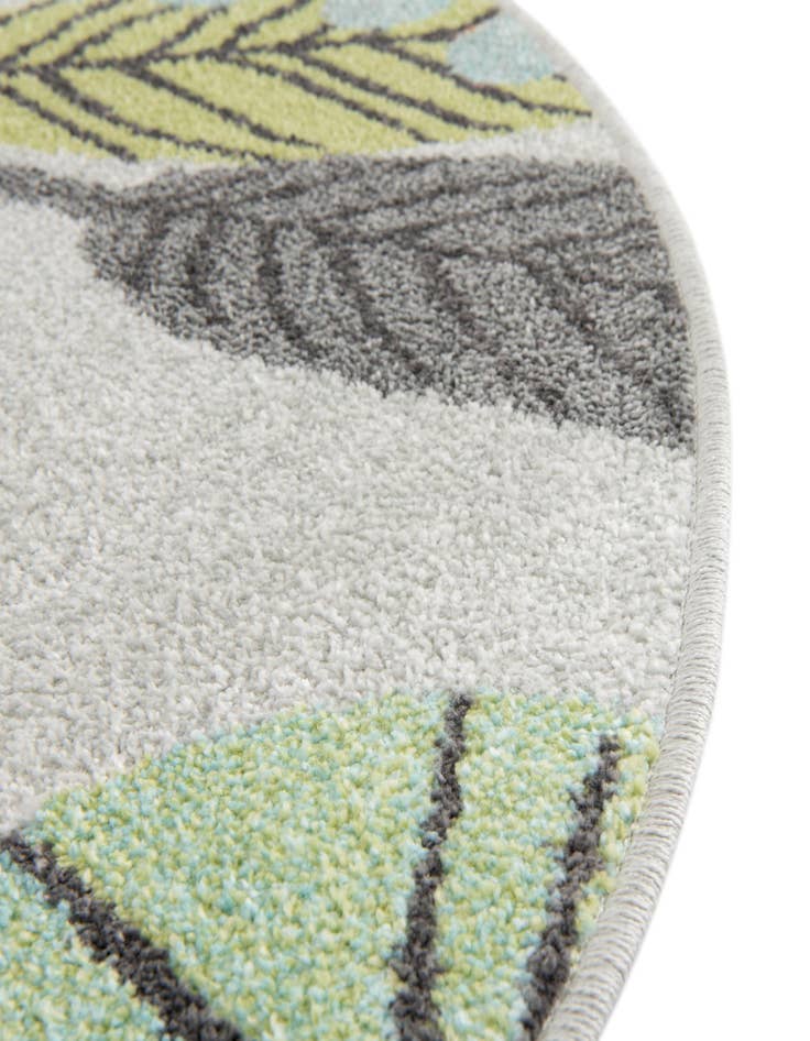 Detail image of  3' 3 x 3' 3 Leopard Whimsy Kids Round Rug