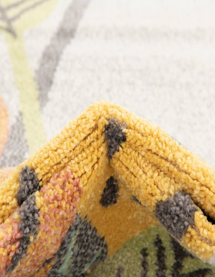 Detail image of  3' 3 x 3' 3 Leopard Whimsy Kids Round Rug