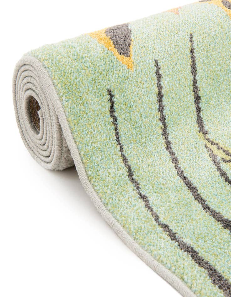 Detail image of  3' 3 x 3' 3 Leopard Whimsy Kids Round Rug