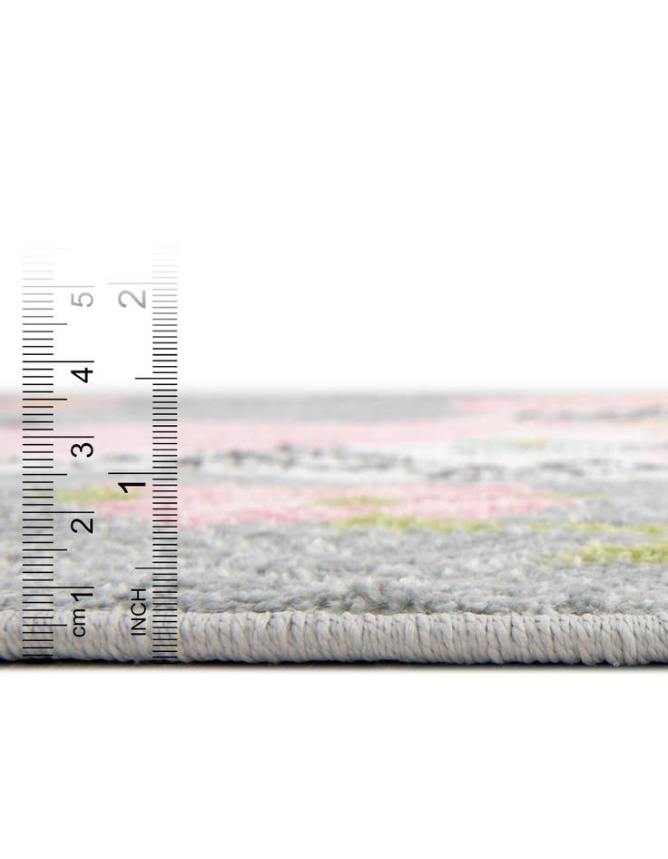 Detail image of  5' 3 x 5' 3 Unicorns Whimsy Kids Round Rug