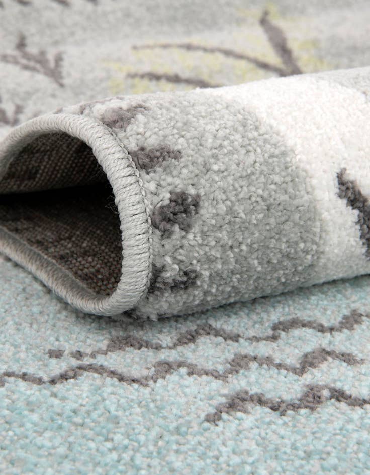 Detail image of  5' 3 x 5' 3 Animals Whimsy Kids Round Rug