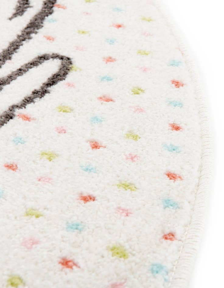Detail image of  7' 10 x 7' 10 Whale Whimsy Kids Round Rug