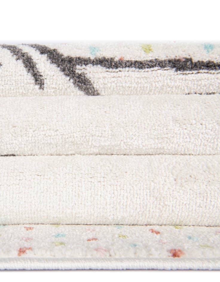 Detail image of  7' 10 x 7' 10 Whale Whimsy Kids Round Rug