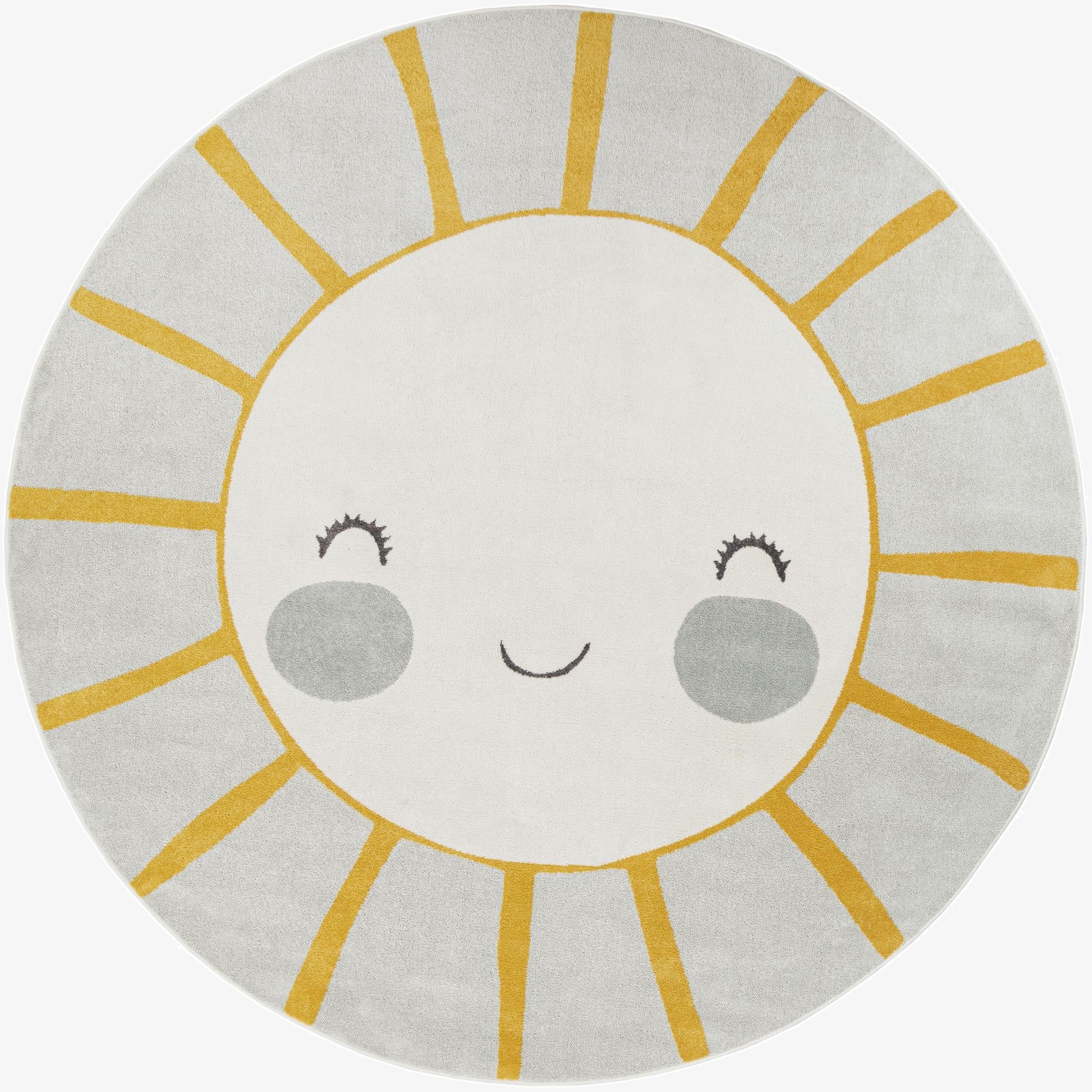  10' x 10' Sun Whimsy Kids Round Rug