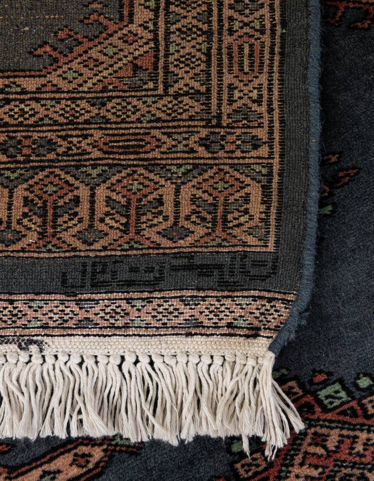 Detail image of  2' 2 x 6' 8  Hand Knotted Bokhara Oriental Wool Runner Rug