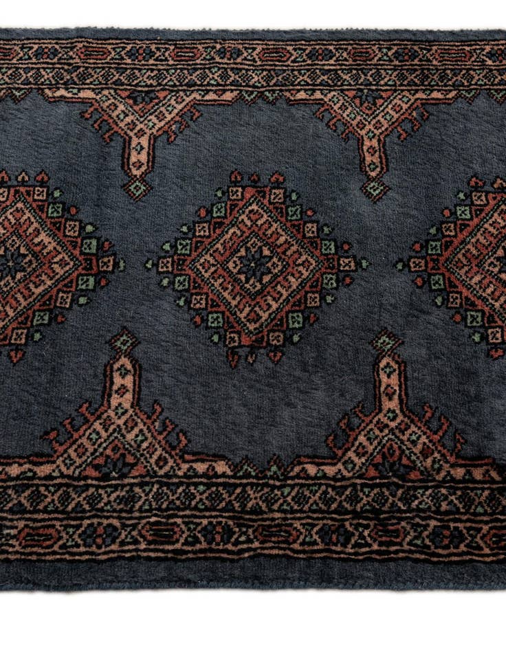 Detail image of  2' 2 x 6' 8  Hand Knotted Bokhara Oriental Wool Runner Rug