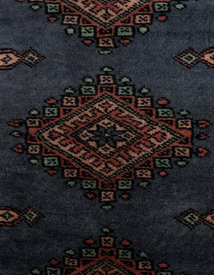 Detail image of  2' 2 x 6' 8  Hand Knotted Bokhara Oriental Wool Runner Rug