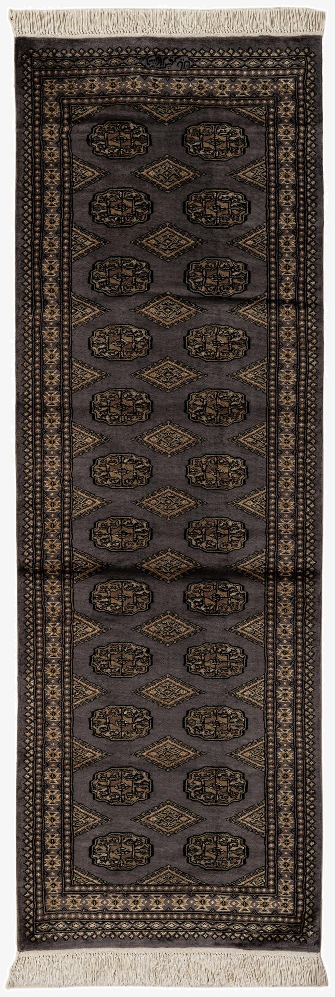  2' 7 x 7' 11  Hand Knotted Bokhara Oriental Runner Rug