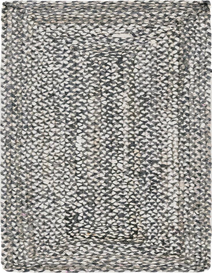 Detail image of 2' 6 x 6' 1 Handmade Braided Chindi Runner Rug