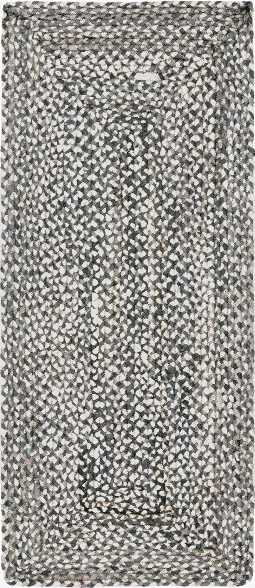  2' 6 x 6' 1  Hand Braided Chindi Runner Rug