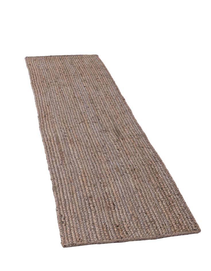Detail image of  2' 2 x 8'  Hand Braided Jute Runner Rug