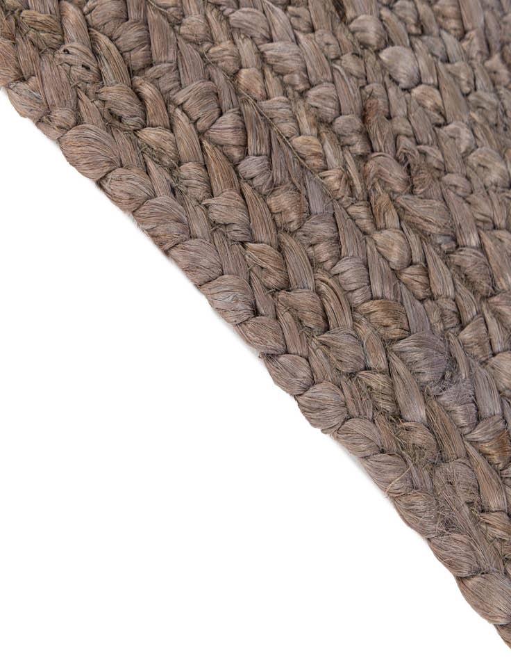 Detail image of  2' 2 x 8'  Hand Braided Jute Runner Rug