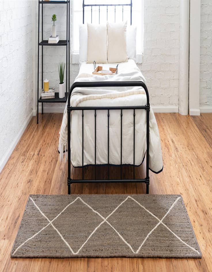 Detail image of  2' 2 x 8' 2  Hand Braided Jute Runner Rug