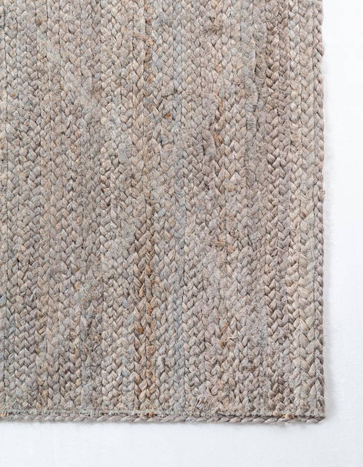 Detail image of  2' 2 x 8' 2  Hand Braided Jute Runner Rug