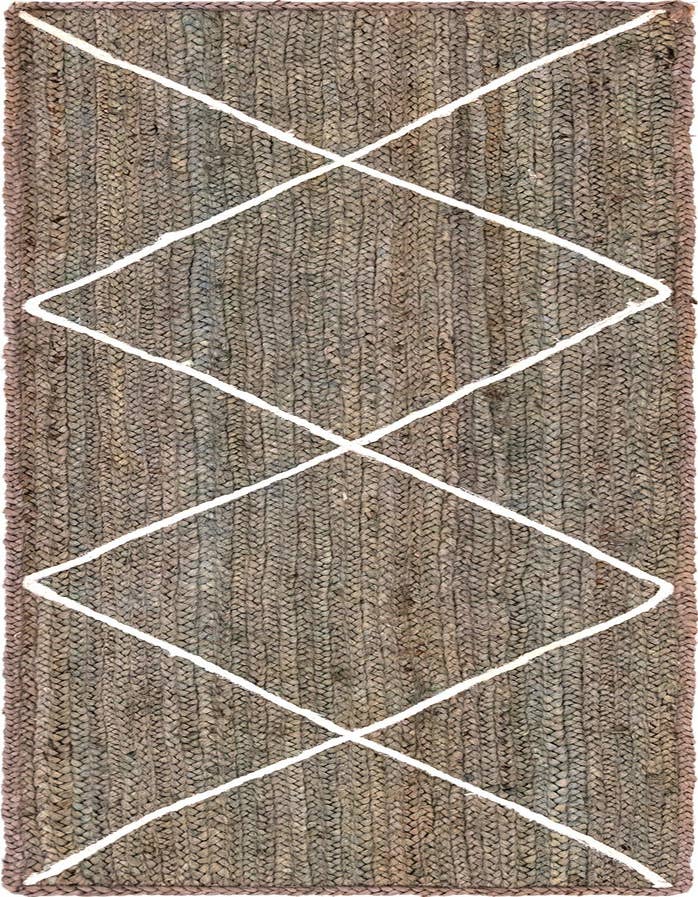 Detail image of 2' 2 x 6' 1 Handmade Braided Jute Runner Rug
