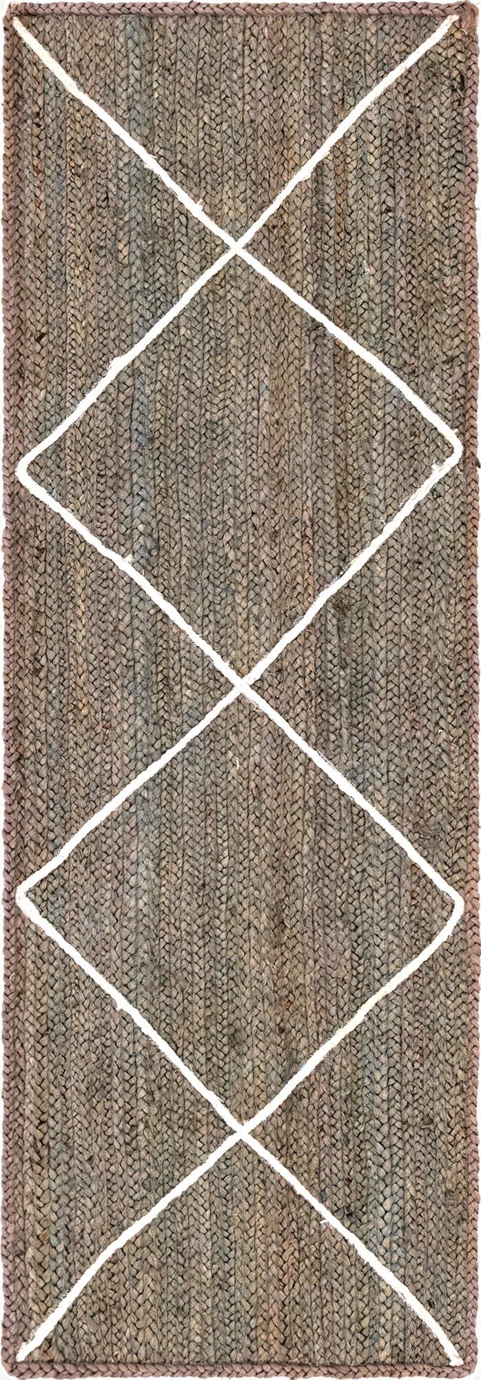  2' 2 x 6' 1  Hand Braided Jute Runner Rug